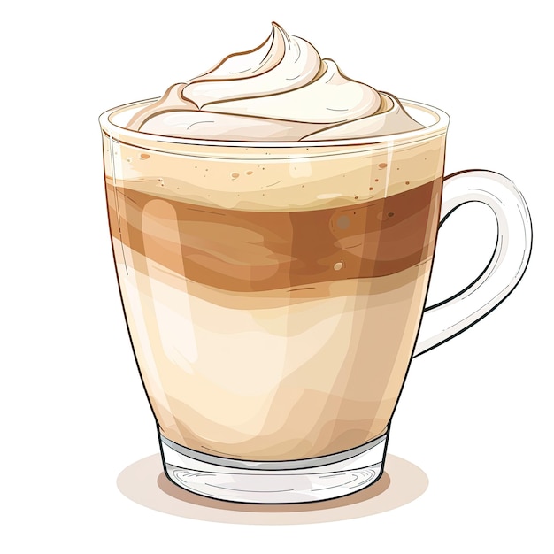上にホイップクリームがついたコーヒーのカップ