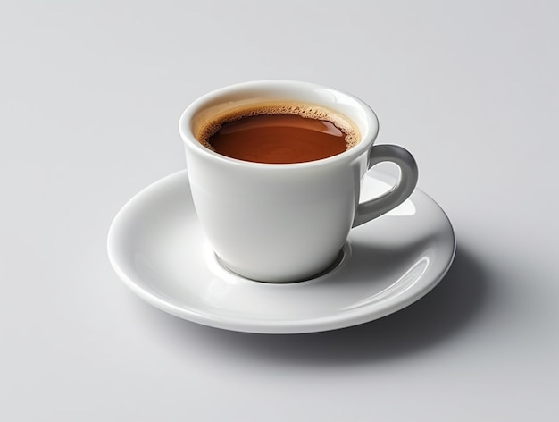 A Cup of coffee with white background