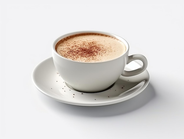 A Cup of coffee with white background