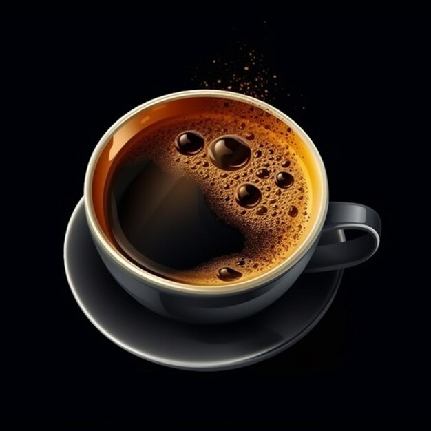 コーヒーと書かれたコーヒーカップ