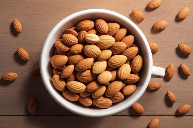 a cup full almond