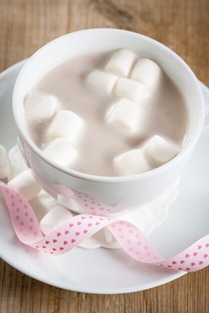 Cup of Hot Chocolate with marshmallows