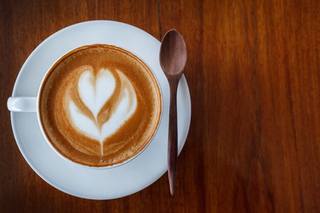 Cup of latte coffeexA