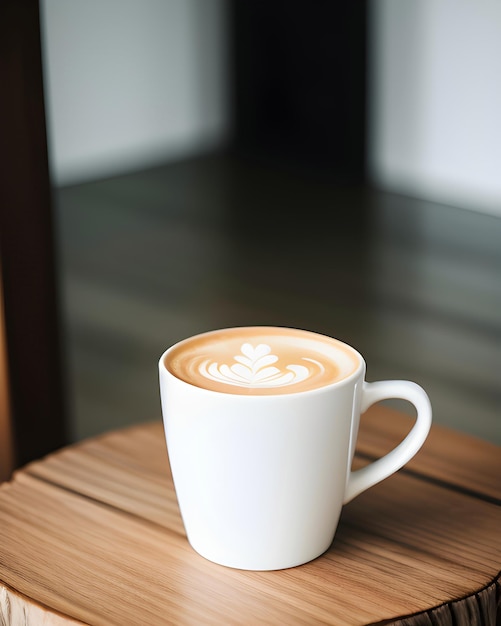 a cup of latte with a heart on the top of it