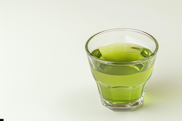 Cup of Matcha isolated on white background