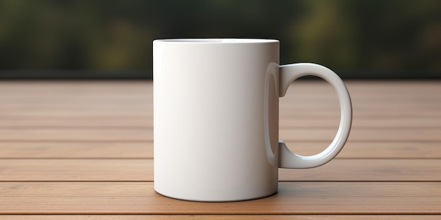 Cup mockup Place for text or logo High quality photo Generative AI