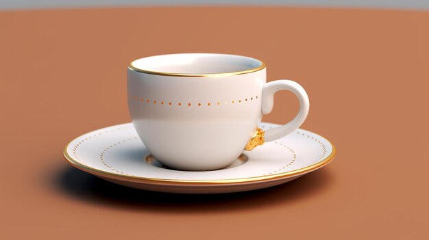 cup mockup for tea set branding HD 8K wallpaper Stock Photographic Image