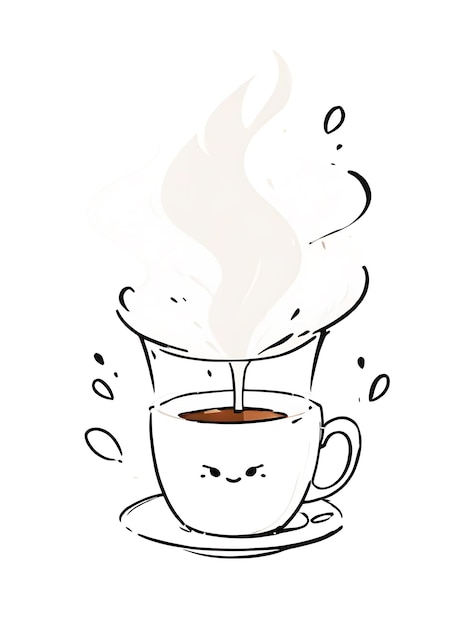 Фото Дизайн логотипа чашки кофе