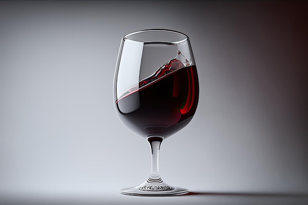 Cup of red wine possibly Cabernet Sauvignon Merlot Pinot Noir or Malbec in a white glass