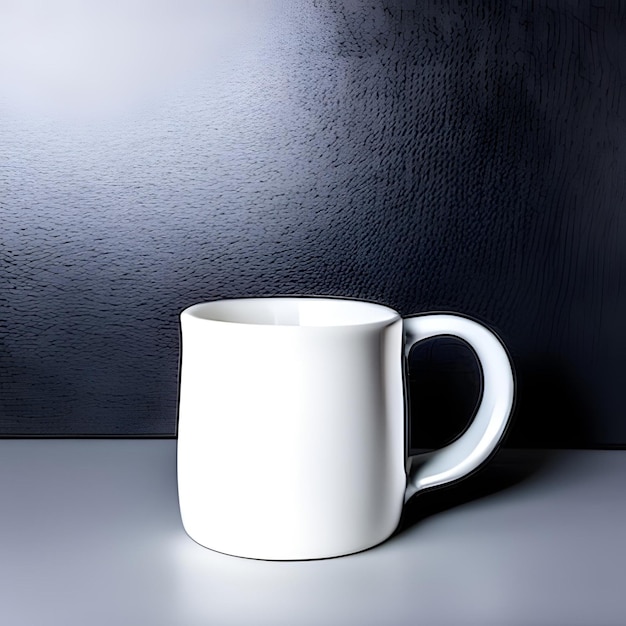 A cup on the table background