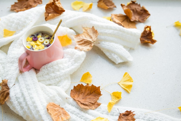 Photo cup table still life combination