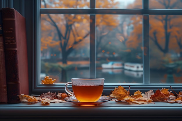 A cup of tea by the window