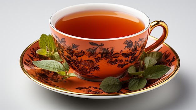 Cup tea or cup with a tea or tea or teagenerative ai