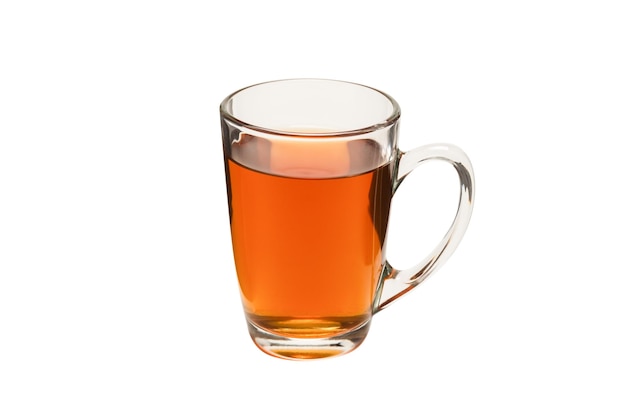 A cup of tea isolated on a white background