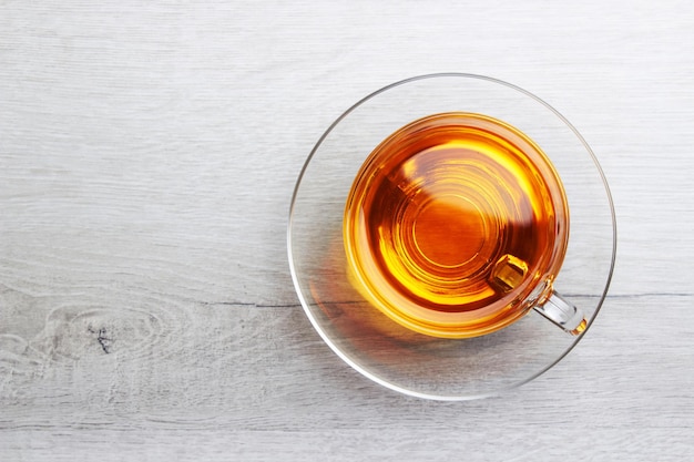 Cup of Tea on a light wood