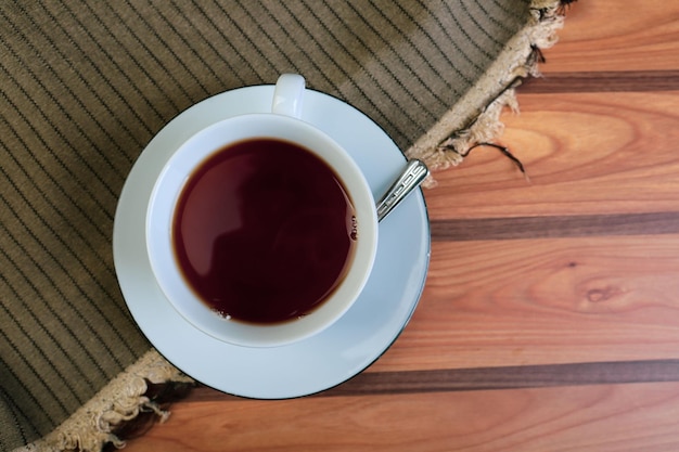 A cup of tea on the table