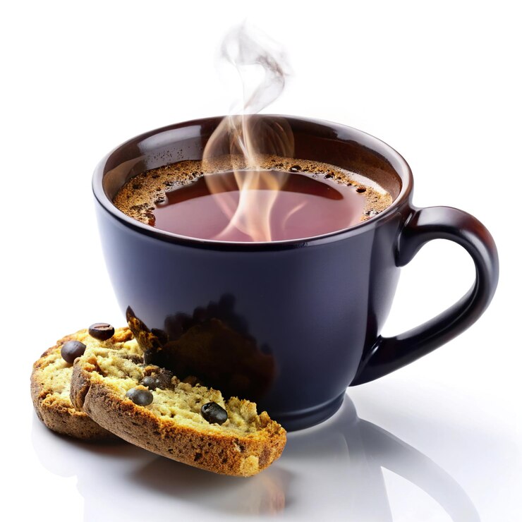 Photo a cup of tea with the words  coffee  on it