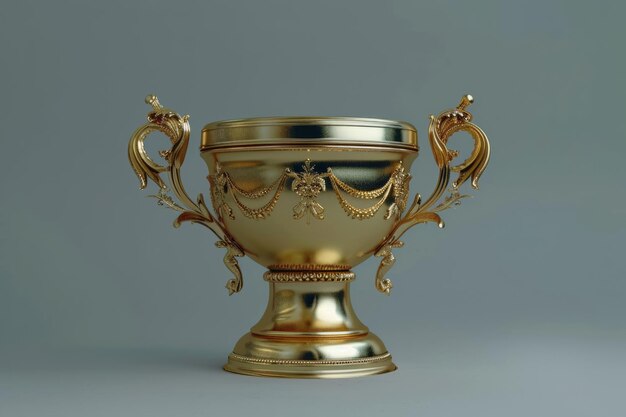 Cup with handles in the form of lions