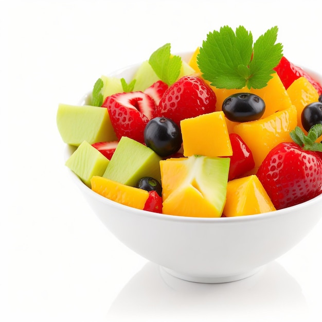 Premium AI Image | Cup with tasty fruit salad