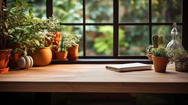 cup with tea and flowers on wooden table space for text