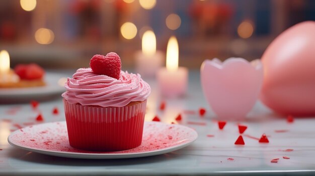 Photo cupcake blur background hd 8k wallpaper stock photographic image