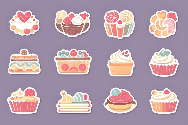 cupcake clipart stickers