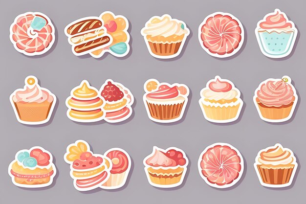 cupcake clipart stickers