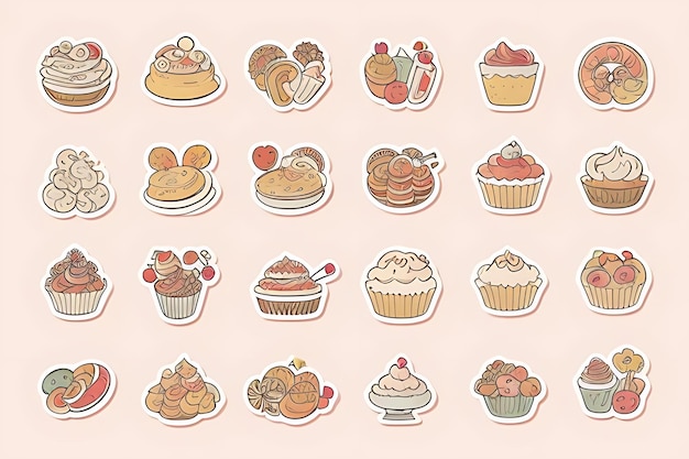 cupcake clipart stickers