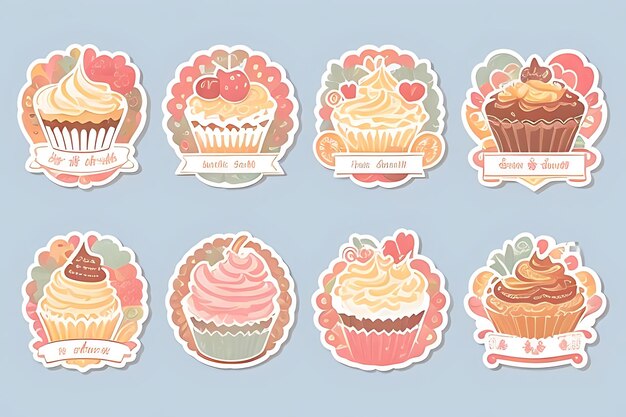 cupcake clipart stickers