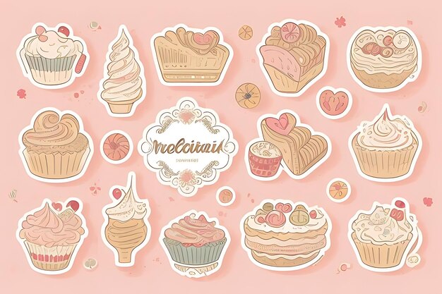 写真 cupcake clipart stickers