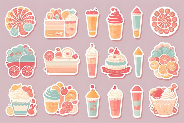 cupcake clipart stickers