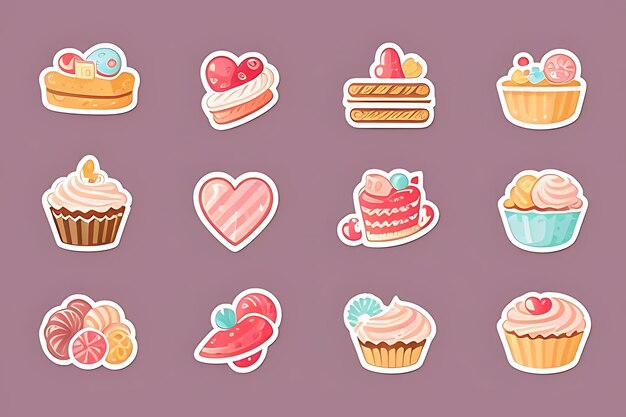 cupcake clipart stickers