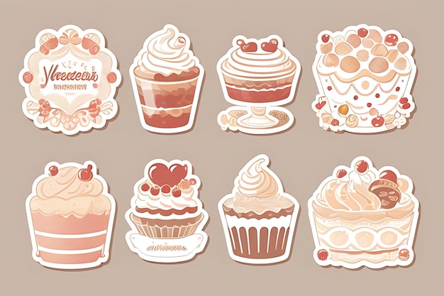 写真 cupcake clipart stickers