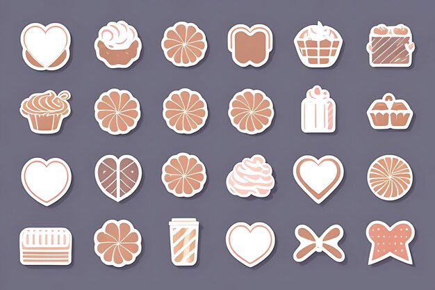Photo cupcake clipart stickers