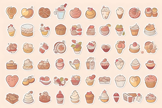 cupcake clipart stickers