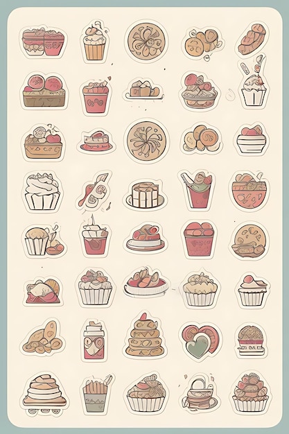 Photo cupcake clipart stickers