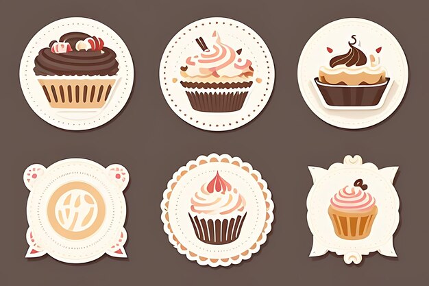 cupcake clipart stickers