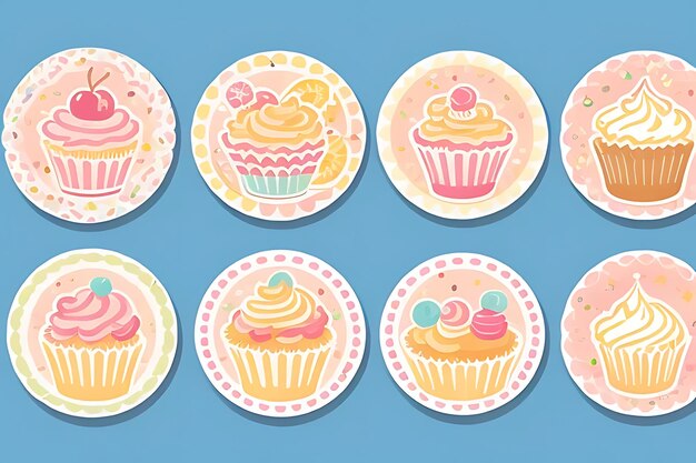 cupcake clipart stickers