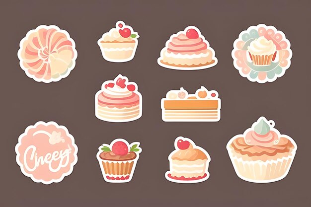 cupcake clipart stickers