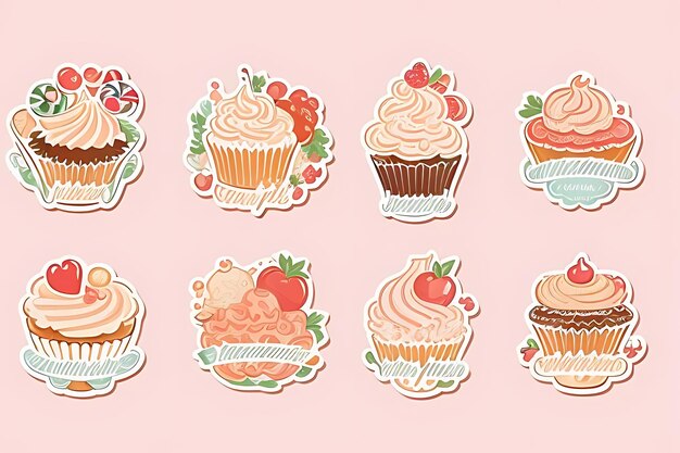 cupcake clipart stickers