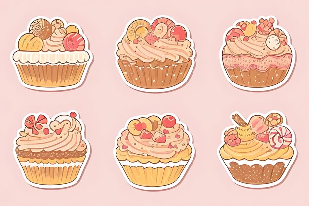 cupcake clipart stickers