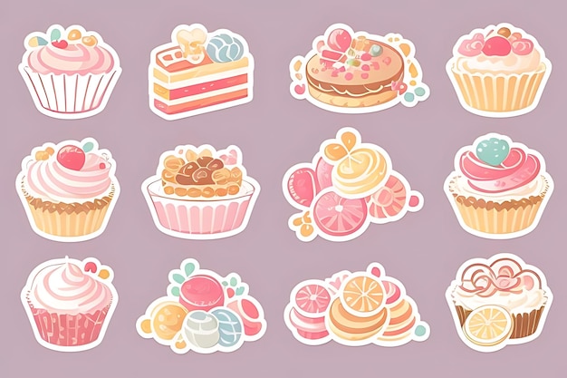 cupcake clipart stickers