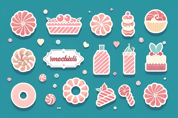 Photo cupcake clipart stickers