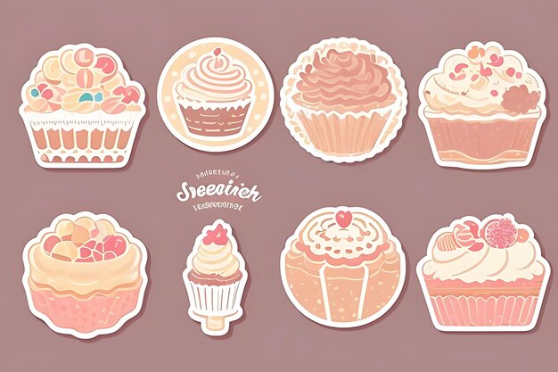 cupcake clipart stickers