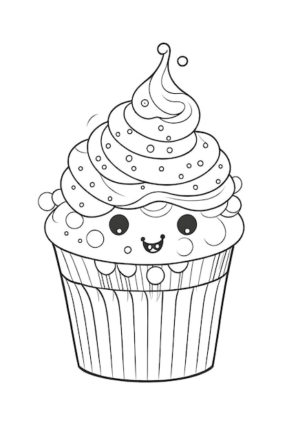 cupcake coloring page6