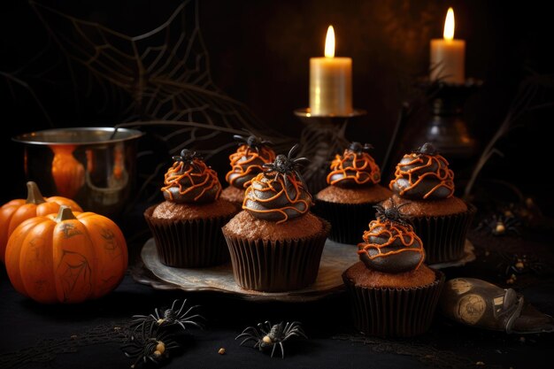 cupcake decoration for halloween spooky design