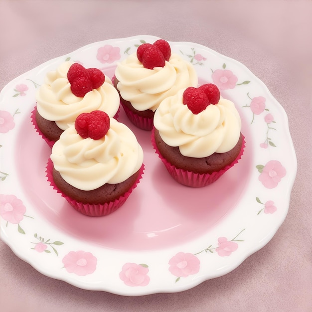 カップケーキの美味しいデザート