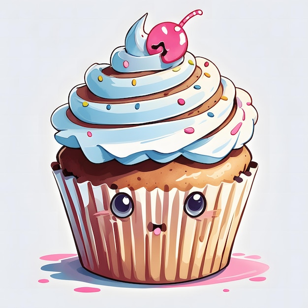 Foto progettazione di cupcake