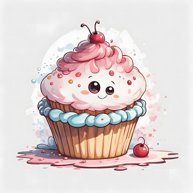 Foto progettazione di cupcake