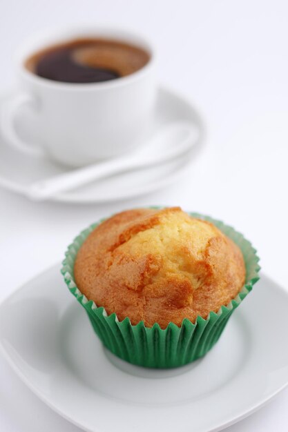 Cupcake en koffie